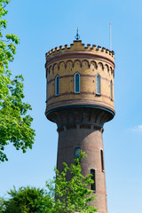 Fototapeta na wymiar Water tower in Woerden, The Netherlands
