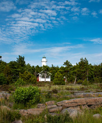 Excursion to the lighthouse on Hammar&ouml; in the Swedish V&auml;rmland at Lake V&auml;nern