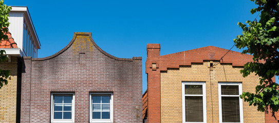 Obraz premium Gable of houses in Schagen, The Netherlands