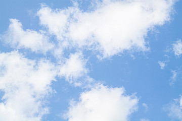 Obraz premium white clouds against the blue sky.