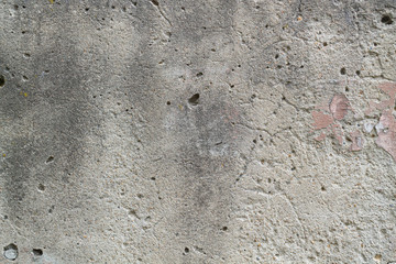 texture of concrete wall, ragged plaster with cracks, background for designers