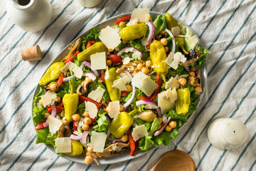 Homemade Mediterranean Pizzeria Salad