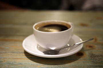 Cup of coffee on the table