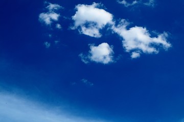 Clouds in the blue sky