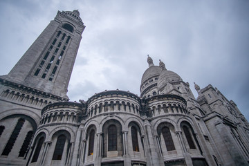 Sacre Coeur from the side wide angle
