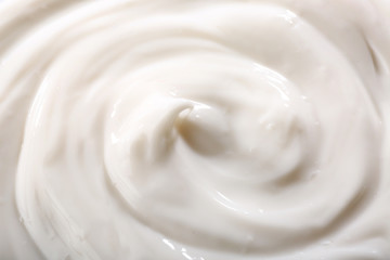 Texture of cosmetic cream, closeup