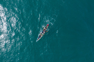 Fishermen in the sea