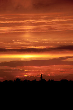 Zonsondergang Den Hoorn Texel (Sunset Den Hoorn Texel)