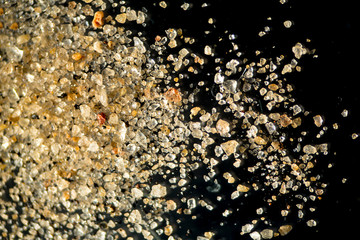 Closeup of sand grains from Lake Victoria in Africa.