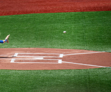 View of baseball field