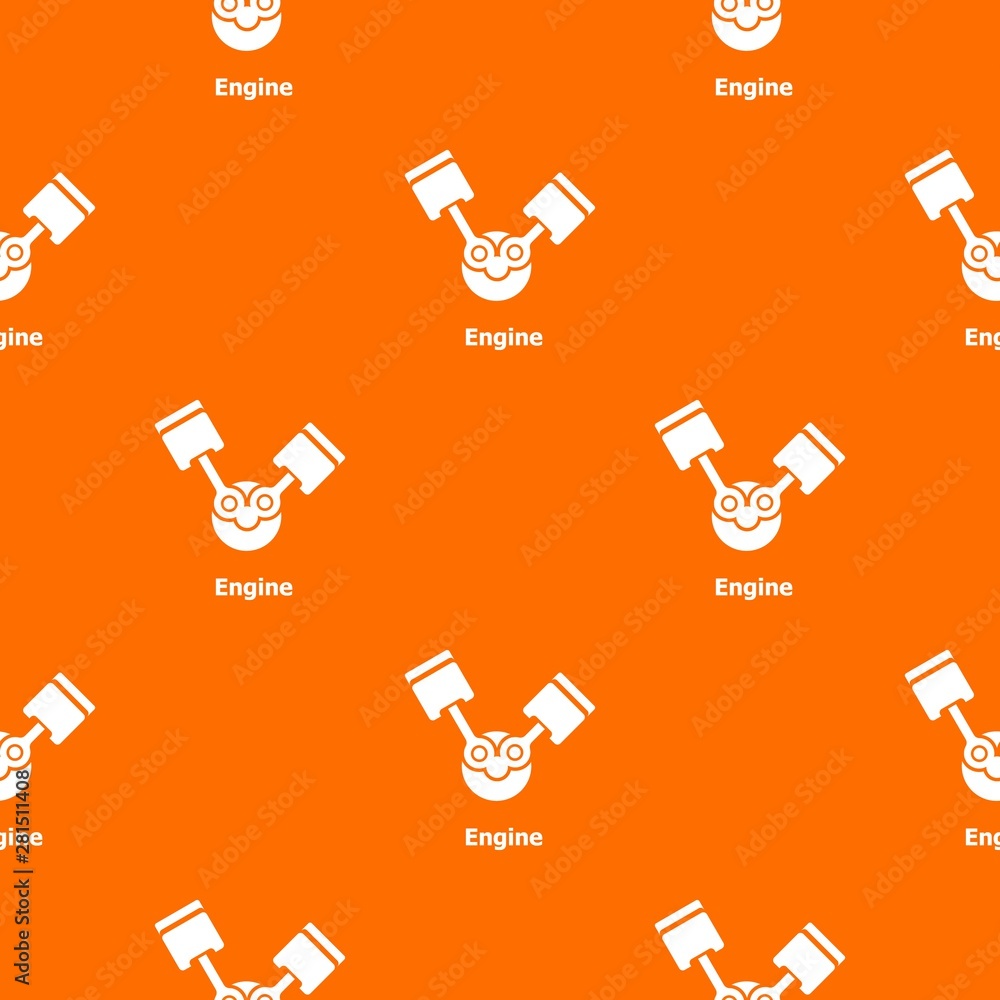 Poster engine pattern vector orange for any web design best