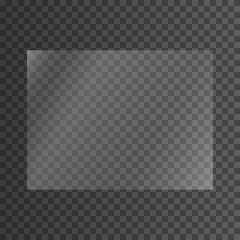 The texture of rectangle glass plate, mirror, windows. Light effect for a picture or a mirror. Beautiful realistic reflection. The interior of the house stock vector 