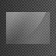 The texture of rectangle glass plate, mirror, windows. Light effect for a picture or a mirror. Beautiful realistic reflection. The interior of the house stock vector 