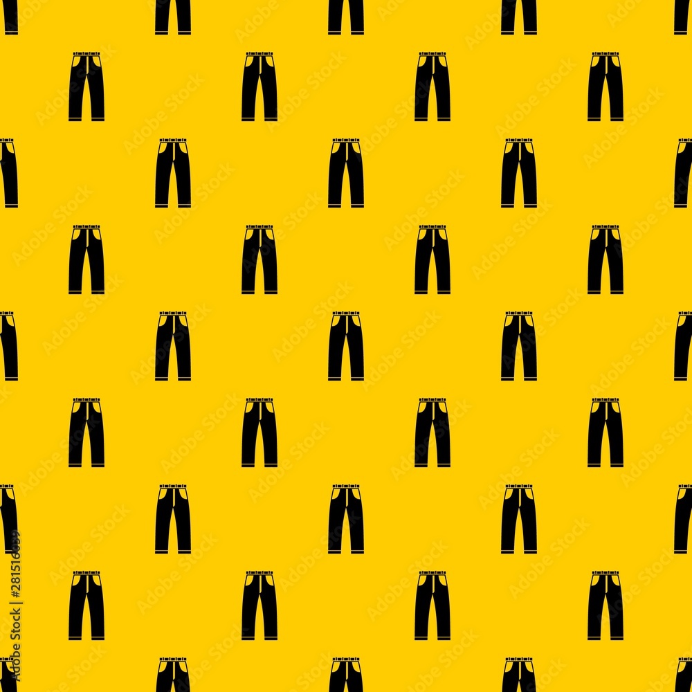 Poster jeans pattern seamless vector repeat geometric yellow for any design