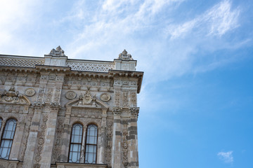 wall detail in dolmabahce palace