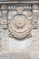 wall detail in dolmabahce palace