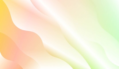 Template Modern Background With Curves Lines. Design For Cover Page, Poster, Banner Of Websites. Vector Illustration with Color Gradient.