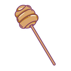 Isolated honey stick vector design