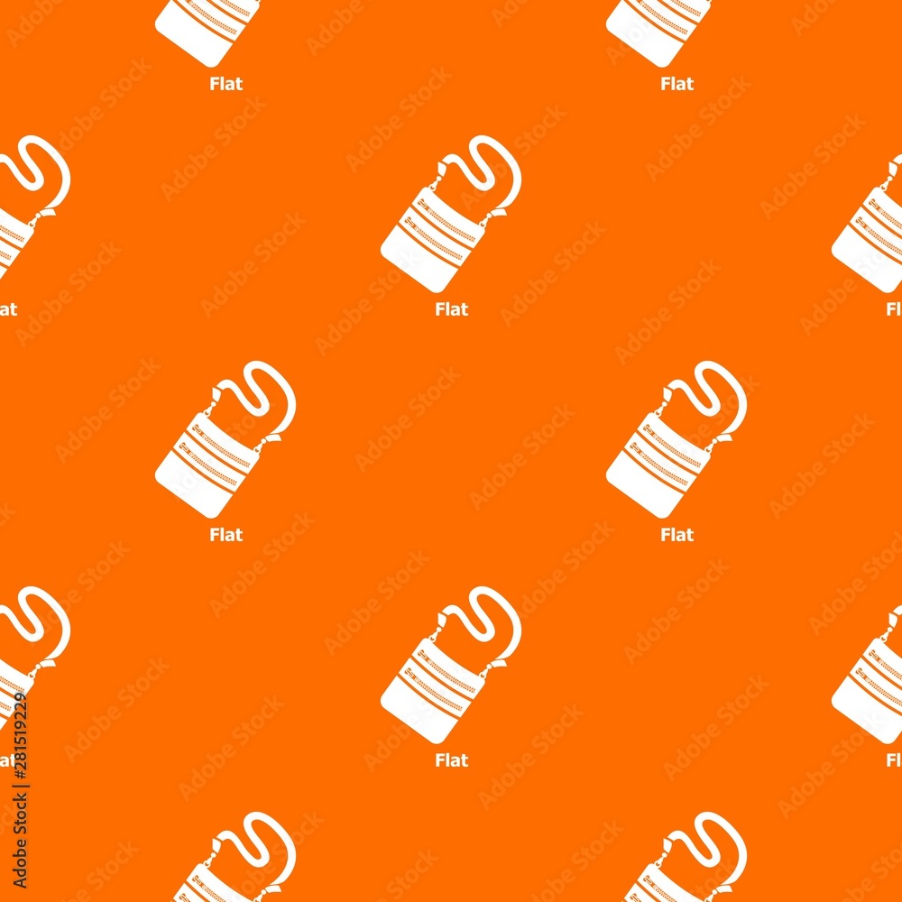 Poster flat bag pattern vector orange for any web design best