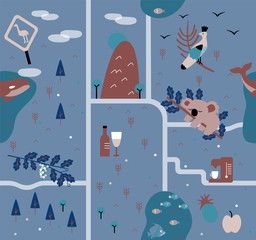 Australia pattern seamless design graphic