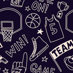 basketball pattern seamless design graphic