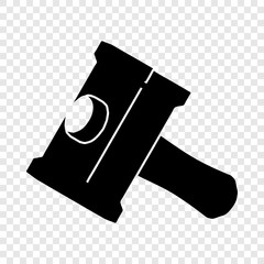 Big sledgehammer icon. Simple illustration of big sledgehammer vector icon for web