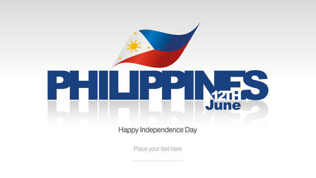 Philippines Independence Day flag logo icon banner
