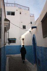 Maroc, ruelle de la kaska des Oudayas à Rabah