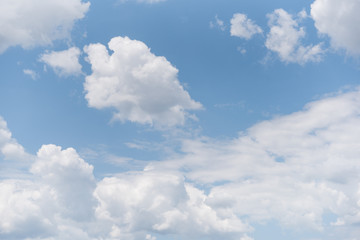 Naklejka na ściany i meble Beautiful clouds on blu sky abstract background