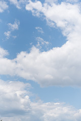 Beautiful clouds on blu sky abstract background