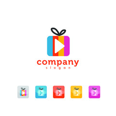 Fototapeta na wymiar best original logo designs inspiration and concept for movie video gift by sbnotion 