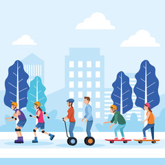 Obraz premium sport outdoor sportive activity cartoon