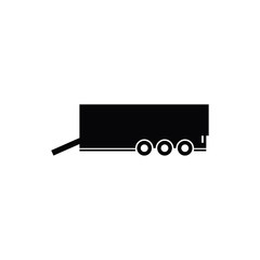 trailer icon vector