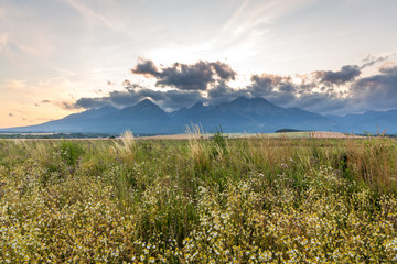 High Tatras mountains panoramic view, Slovakia, 2019