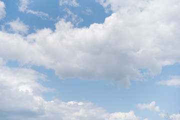 Beautiful clouds on blu sky abstract background