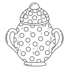 Isolated sugar bowl design vector illustration