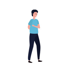 Fototapeta premium young man avatar character icon
