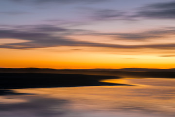 sunset over the sea