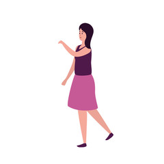 young and beautiful woman character