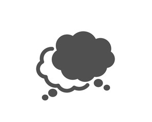 Chat sign. Comic speech bubble icon. Social media message symbol. Classic flat style. Simple speech bubble icon. Vector