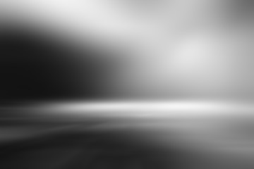 perspective floor backdrop black room studio with gray gradient spotlight backdrop background for display your product or artwork 