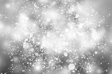 white blur abstract background. bokeh christmas blurred beautiful shiny Christmas lights. Snow background.