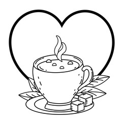 Isolated coffee cup vector design