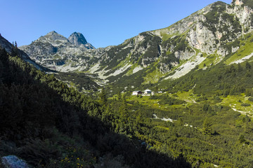 Fototapeta na wymiar Summer landscape of Malyovitsa peak, Rila Mountain