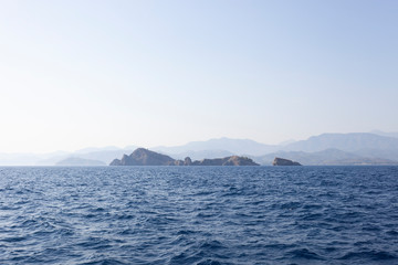 mountain and sea views, Fethiye in Mugla, Turkey