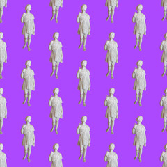 Seamless pattern. Fashion Renaissance statue Use for t-shirt, greeting cards, wrapping paper,...