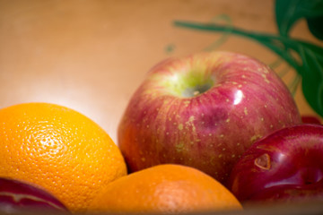 Shiny Apples and oranges