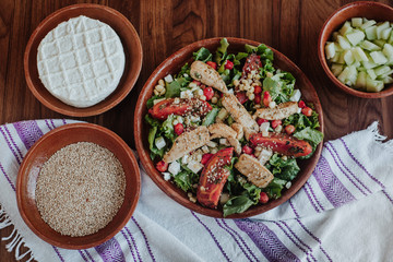 chicken breast Salad, low carb food, healthy food.