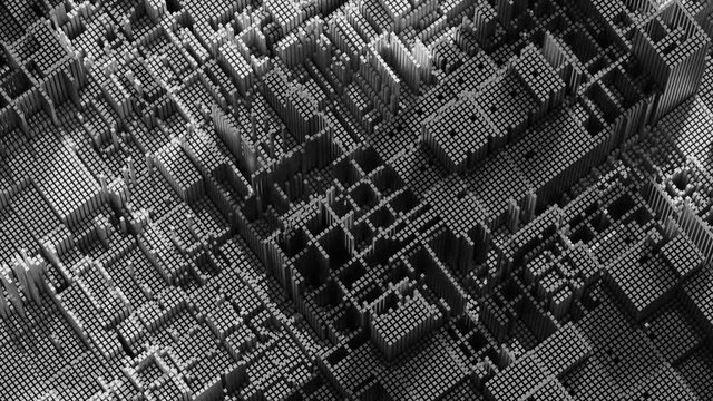 4K Abstract Technology Background. Seamless Loop