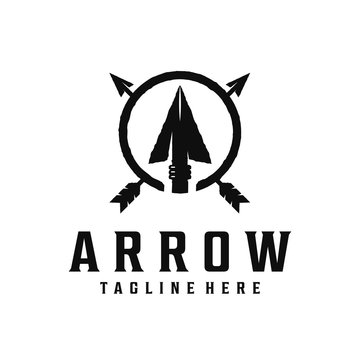 Spear, arrow / arrowhead vintage logo
